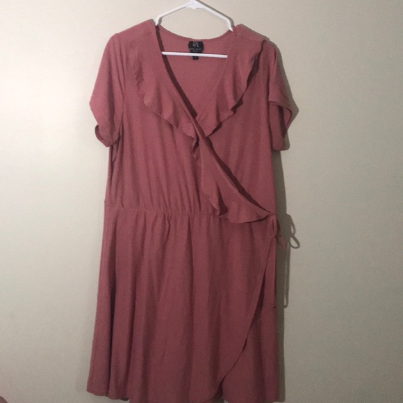 derek heart plus wrap dress